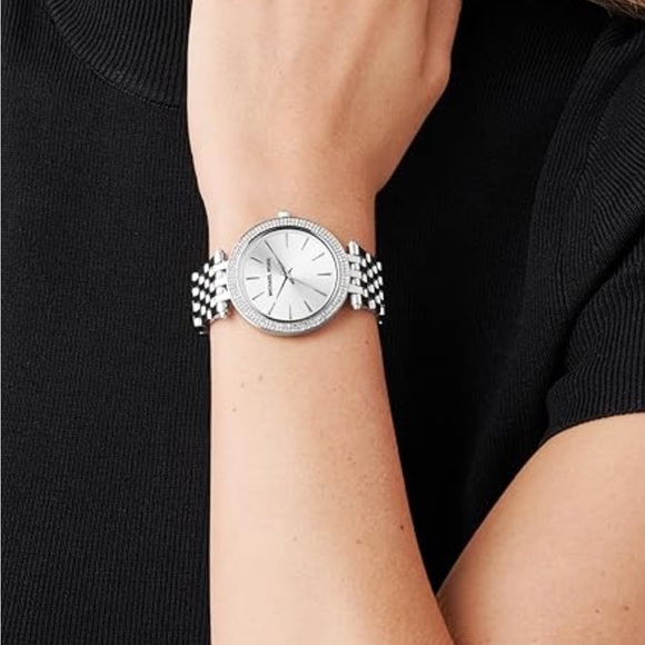 Michael Kors Darci Three-Hand Silver-Tone Stainless Steel Watch (Model: MK3190) - Picture 2 of 16